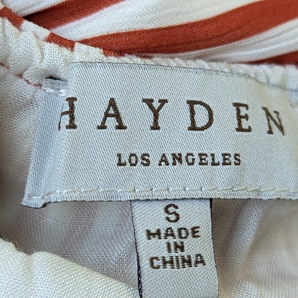 Hayden Striped Ruffle Tier Maxi Dress SZ S - Picture 12 of 12